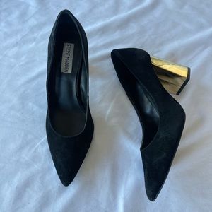 Steve Madden Pointur Block Heel Dress Pumps | Black